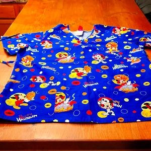 Disney Scrub Top size M